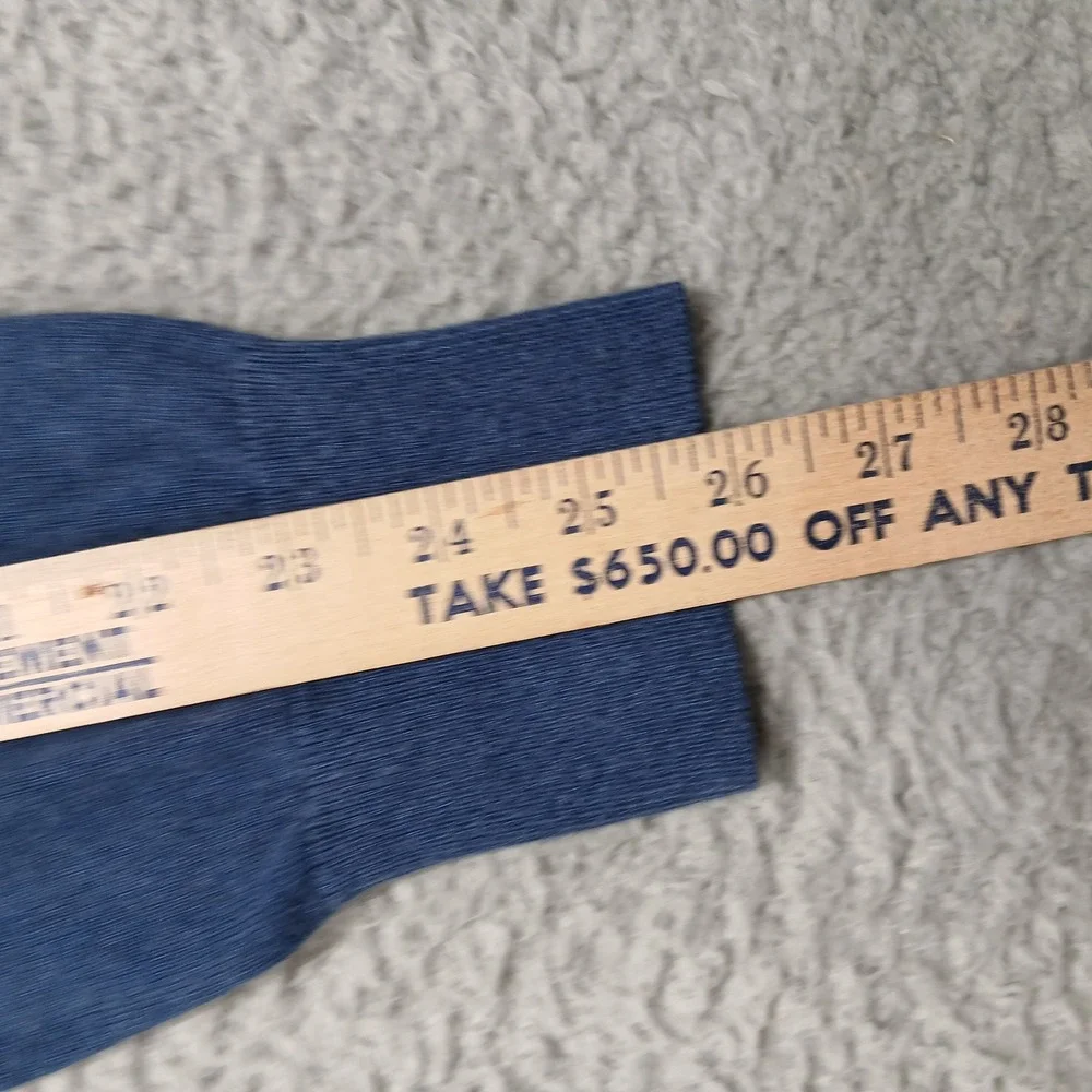 Banana‎ Republic Men's L Blue V-Neck Sweater Silk Cotton Cashmere Luxury Blend
